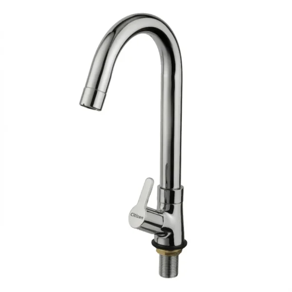 Citizen Fusion deck-mounted washbasin tap with swivel spout