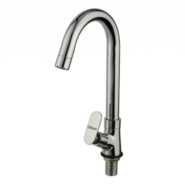 Citizen Ikon deck-mounted washbasin tap with swivel spout
